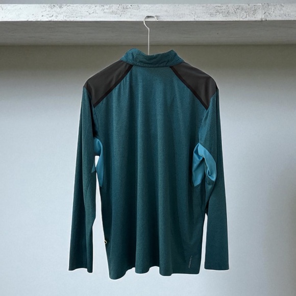 The North Face Women’s Quarter Zip Teal Blue Black Running Pullover! Large! - Picture 2 of 4